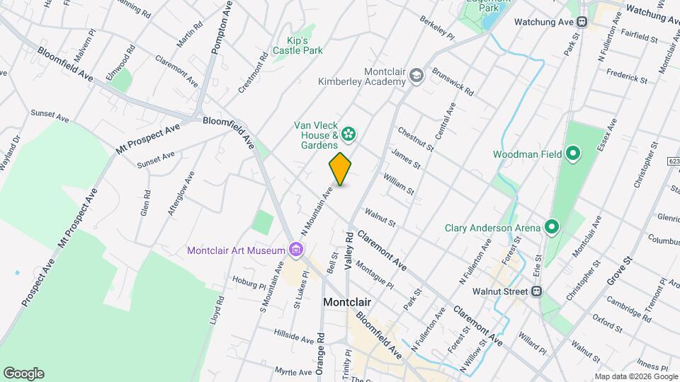 39 N Mountain Ave Map and Location Details