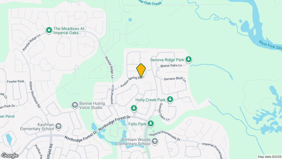 3618 Avalon Spring Ln Map and Location Details