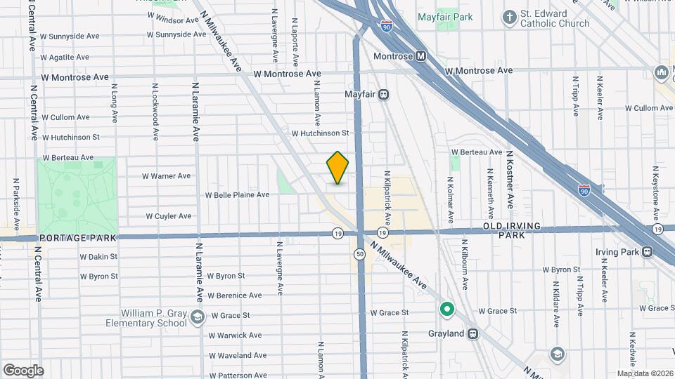 4830 W Belle Plaine Ave Map and Location Details