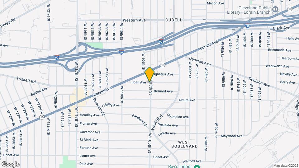 3260 W 105th St Map and Location Details
