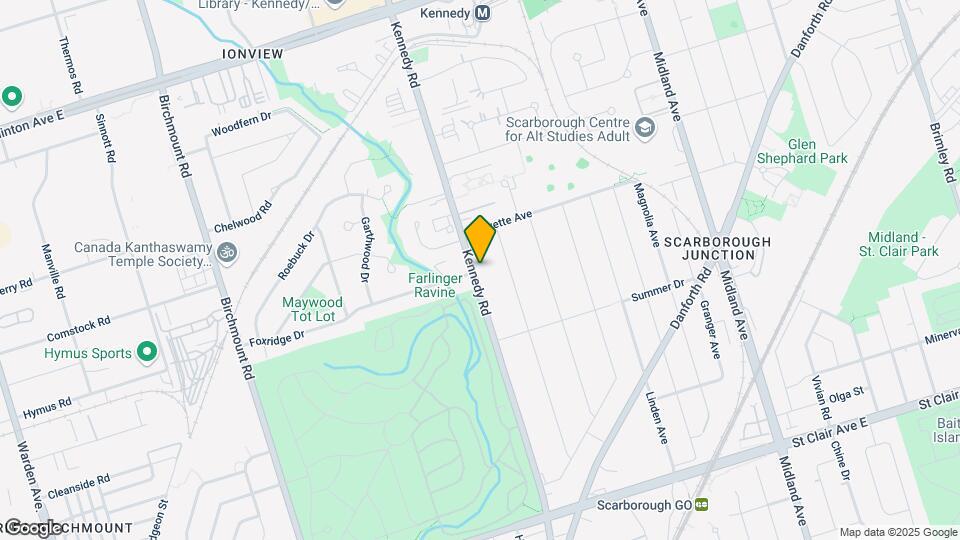 593 Kennedy Rd Map and Location Details