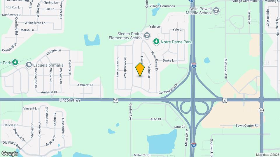 946 Harvard Ln Map and Location Details