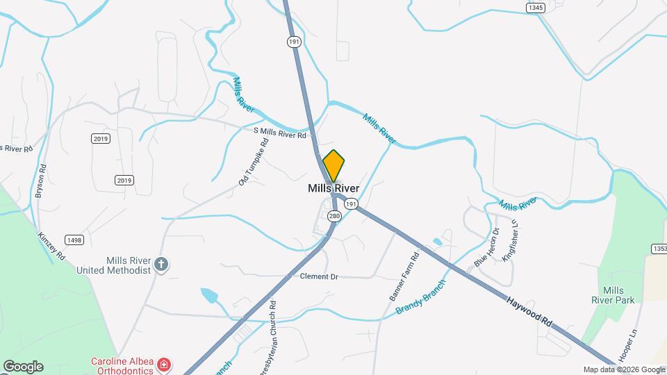 4138 N Mills River Rd Mapa y Detalles de la Ubicación