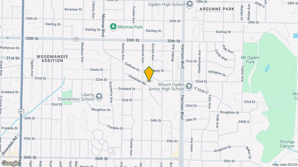 1020 Chatelain Rd Map and Location Details