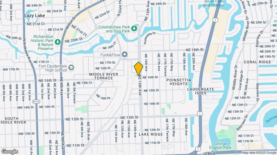 1539 NE 15th Ave Map and Location Details