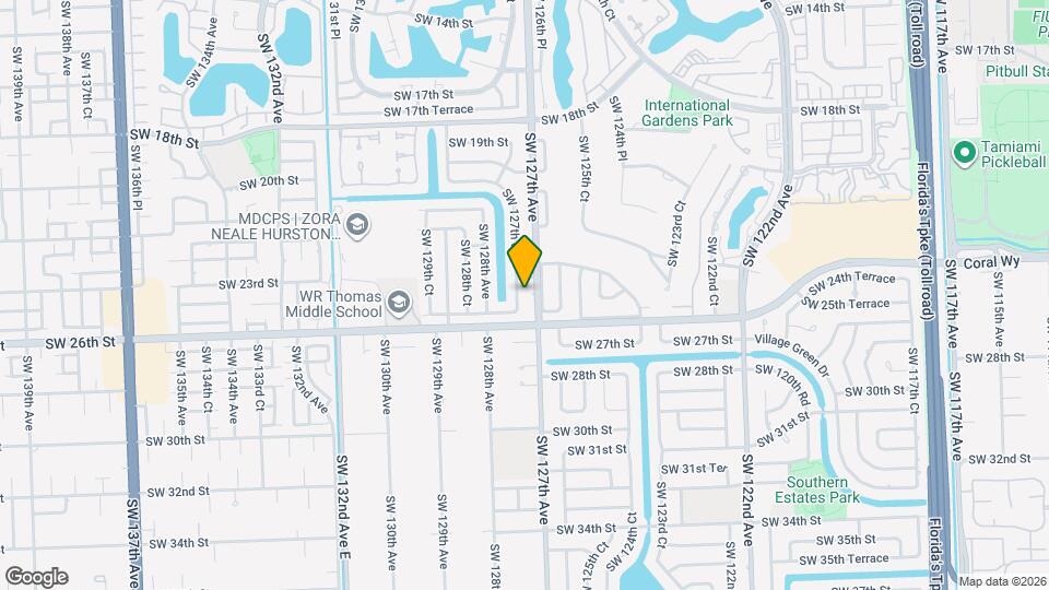 2431 SW 127th Ct Map and Location Details