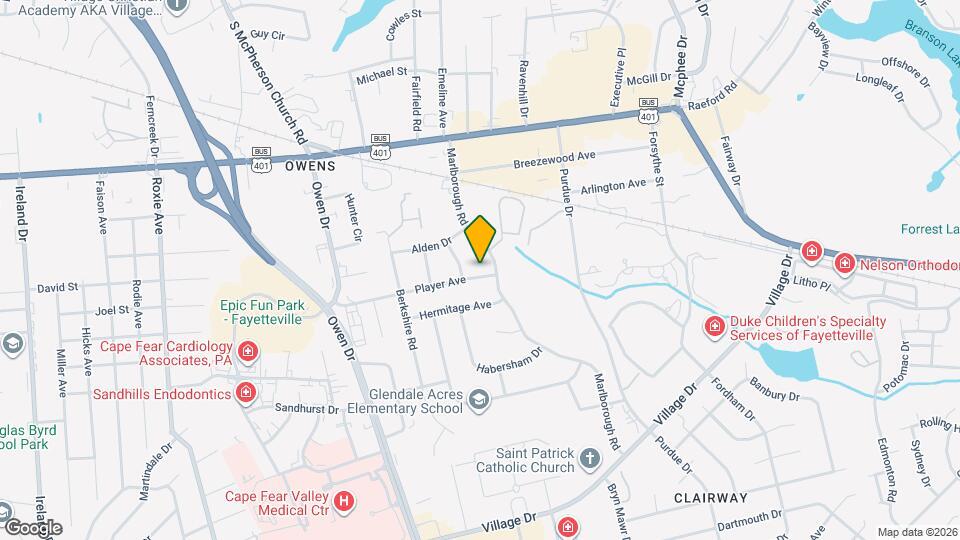 2808 Player Ave Map and Location Details