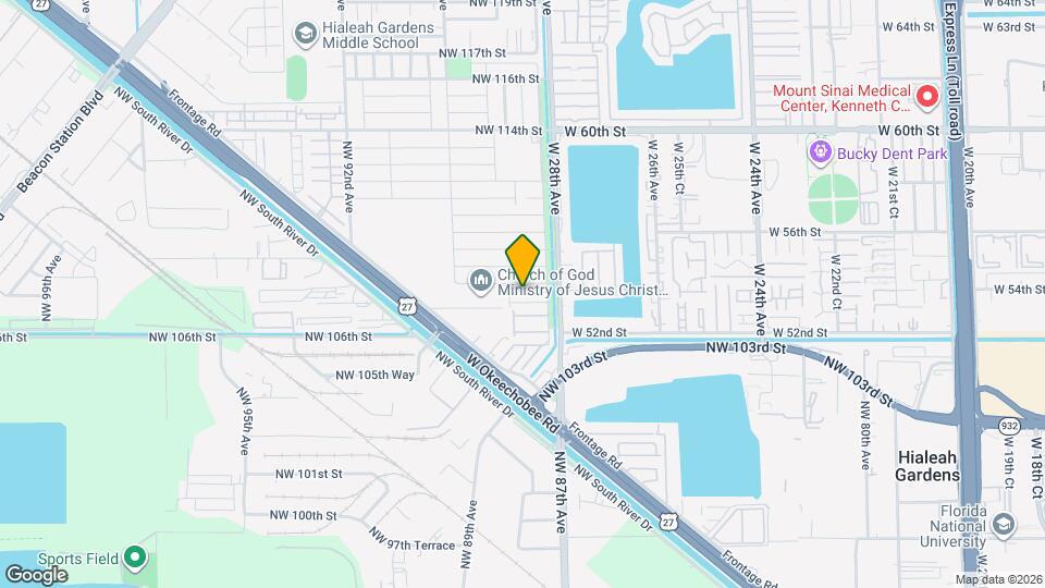 8714 NW 107 Terrace Map and Location Details
