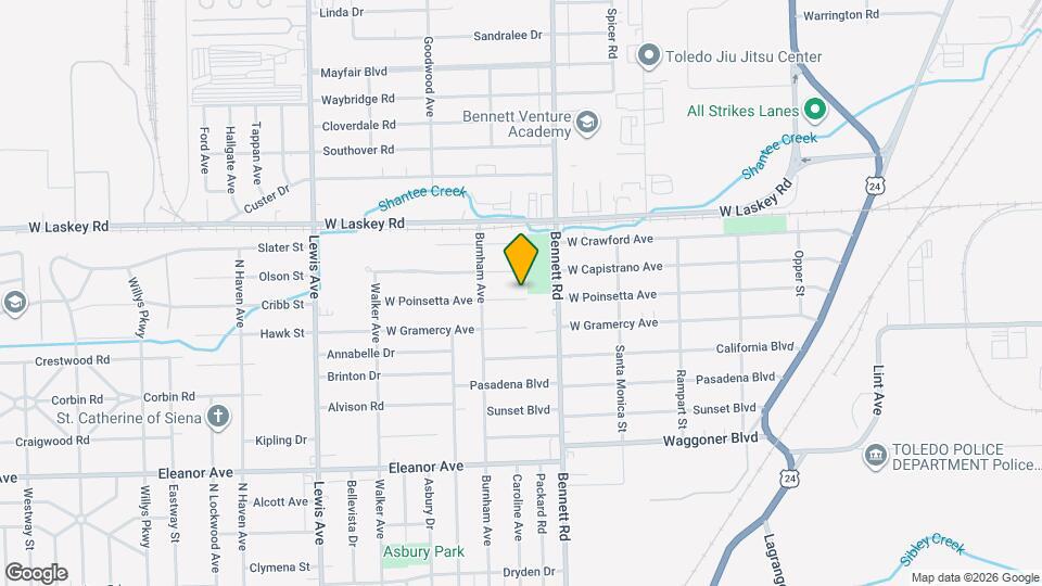 536 W Poinsetta Ave Map and Location Details