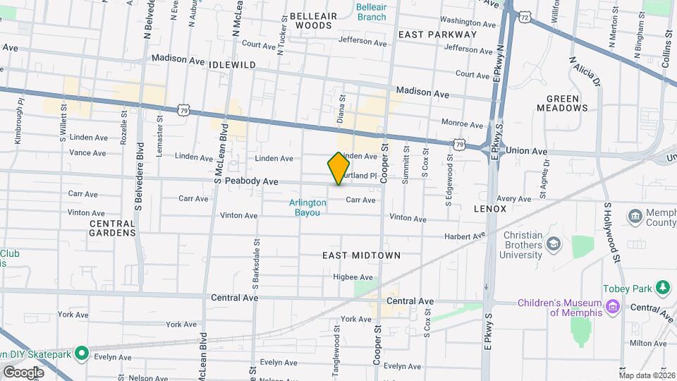 2051 Peabody Ave Map and Location Details