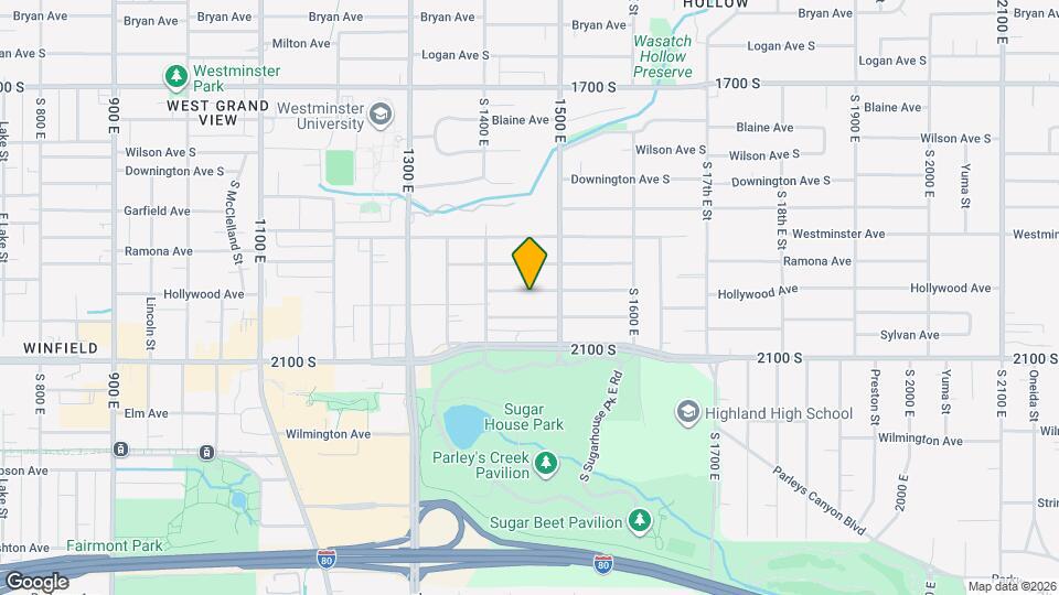 1452 Hollywood Ave Map and Location Details