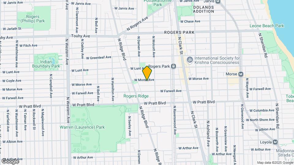 1906 W Morse Ave Map and Location Details