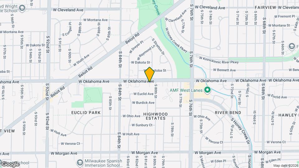 8025 W Oklahoma Ave Map and Location Details