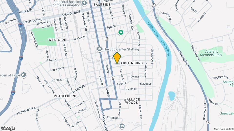 222 E 18th St Map and Location Details