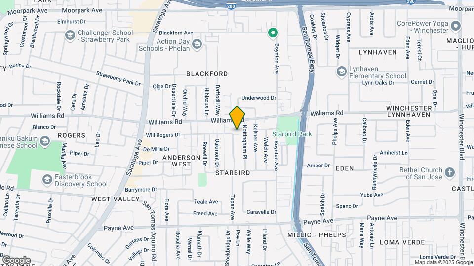 1062 Topaz Ave Map and Location Details
