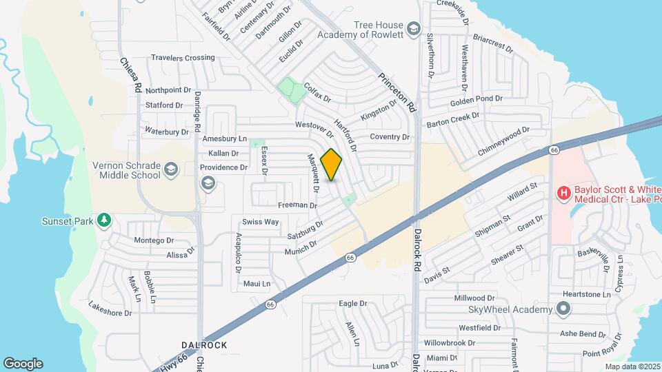 6501 Amesbury Ln Map and Location Details