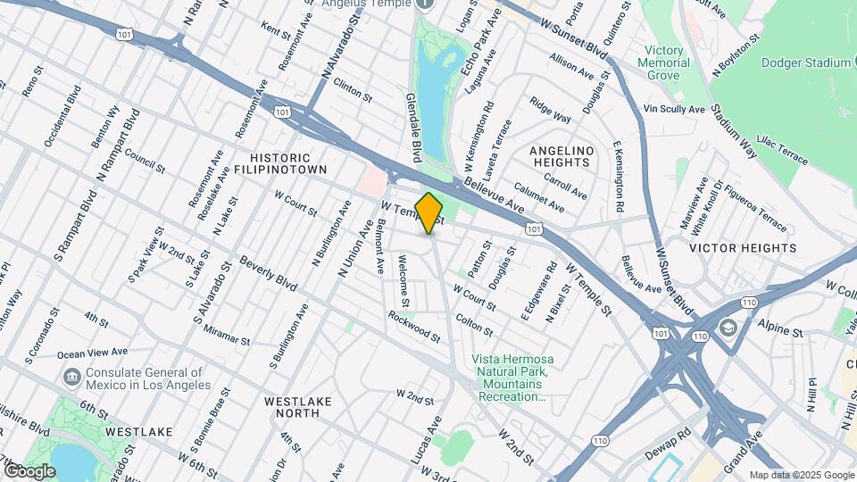 Inspire Echo Park Mapa y Detalles de la Ubicación