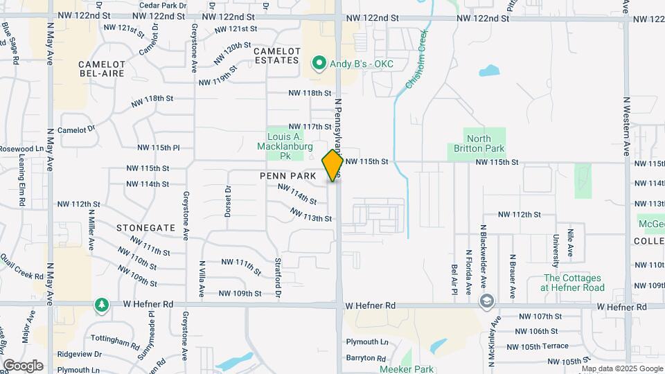 11516 N Barnes Ave Map and Location Details