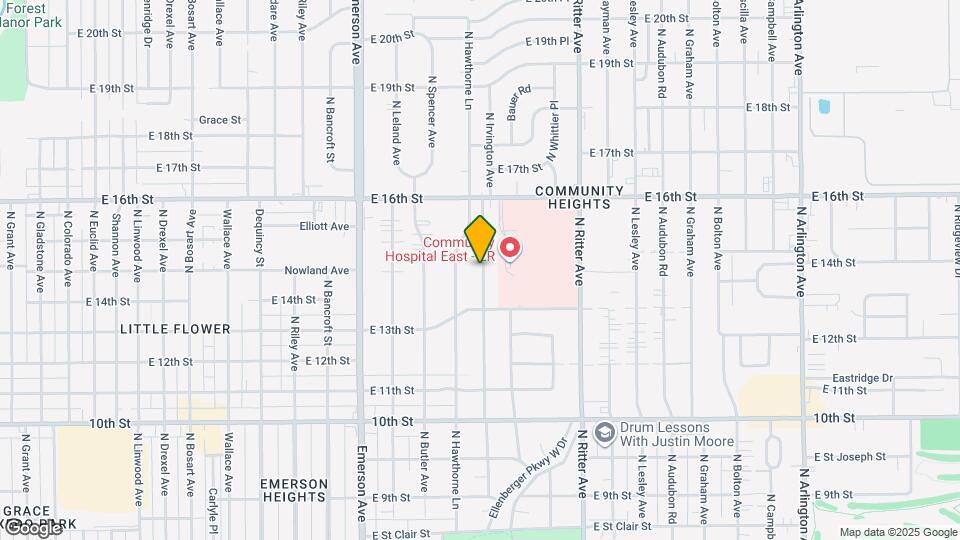 1413 N Downey Ave Mapa y Detalles de la Ubicación