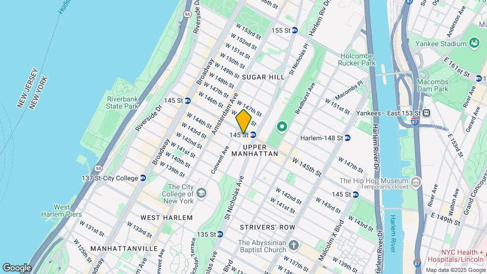 412 W 145th St Map and Location Details