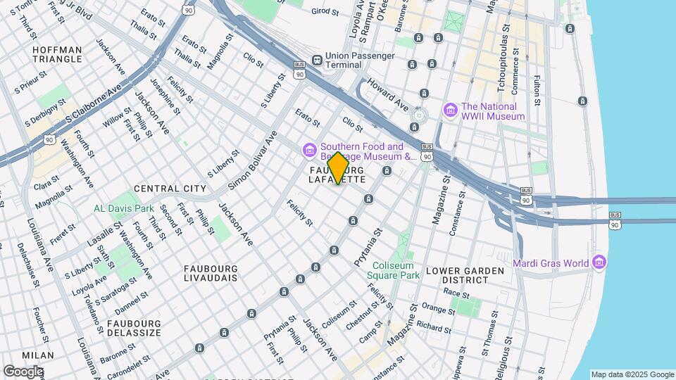 1523 Carondelet St Map and Location Details