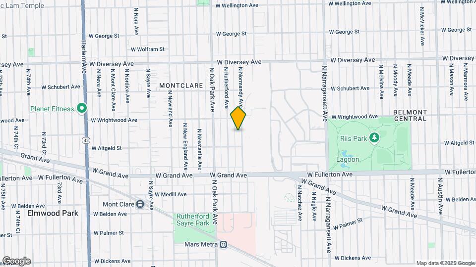 2524 N Normandy Ave-Unit -1 Map and Location Details