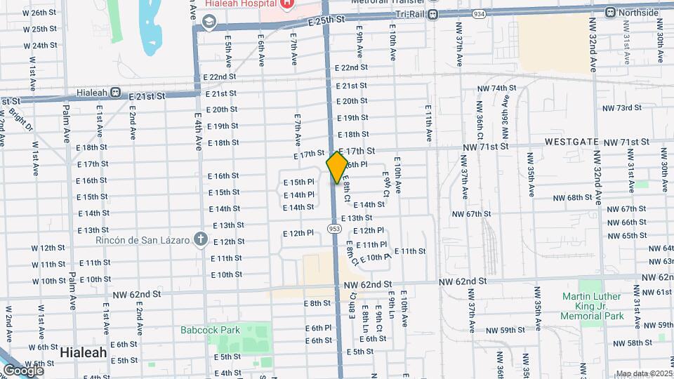 1491 E 8th Ave, Unit 3 Map and Location Details