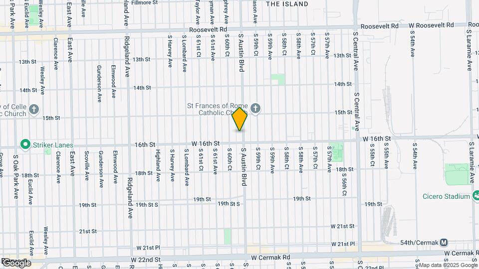 1536 S Austin Blvd Map and Location Details