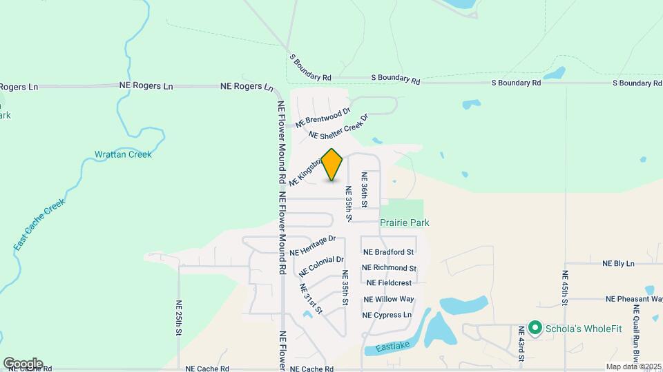 2502 NE Kingsbriar Pl Map and Location Details