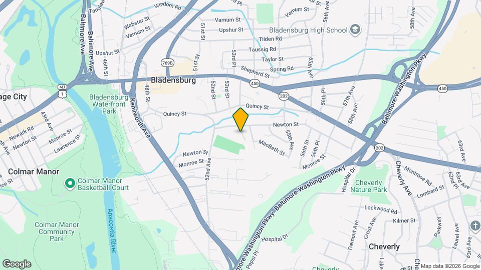 5215 Newton St Map and Location Details