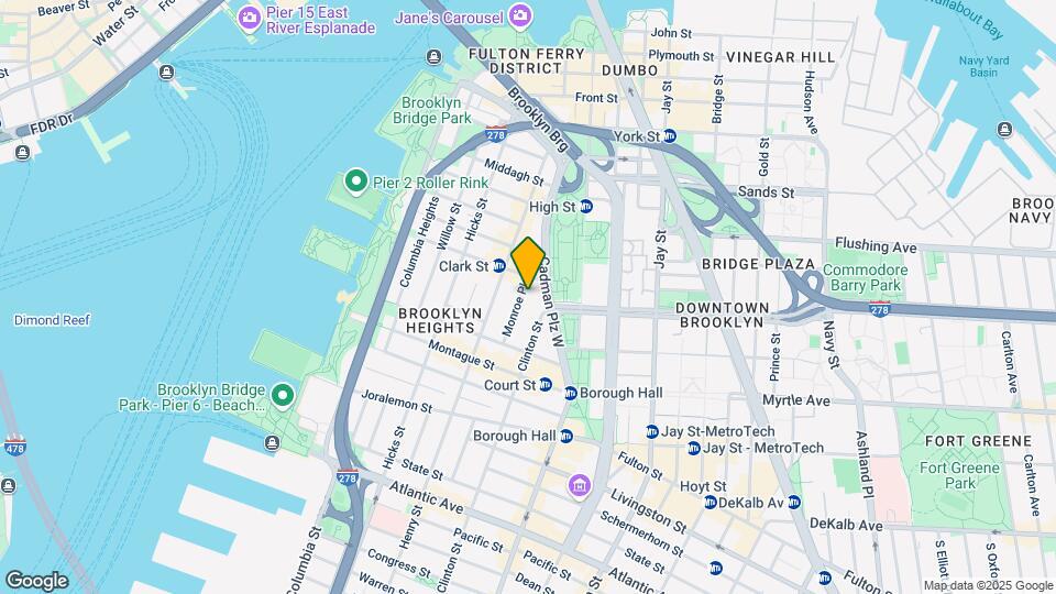 16 Monroe Pl Mapa y Detalles de la Ubicación