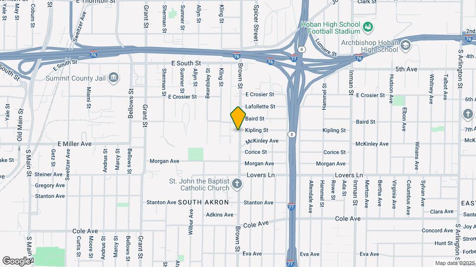 904 Brown St Map and Location Details