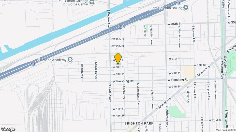 3126 W 38th St, Unit 1r Mapa y Detalles de la Ubicación