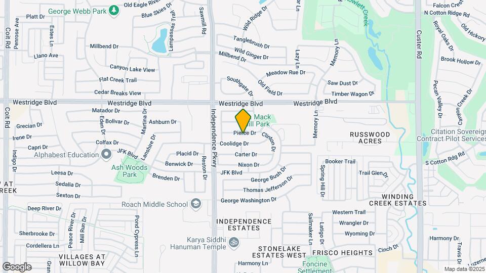 9829 Pierce Dr Map and Location Details
