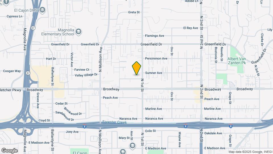 1076 Sumner Ave Map and Location Details