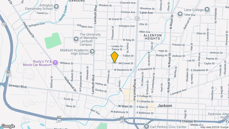 234 McCowat St Map and Location Details