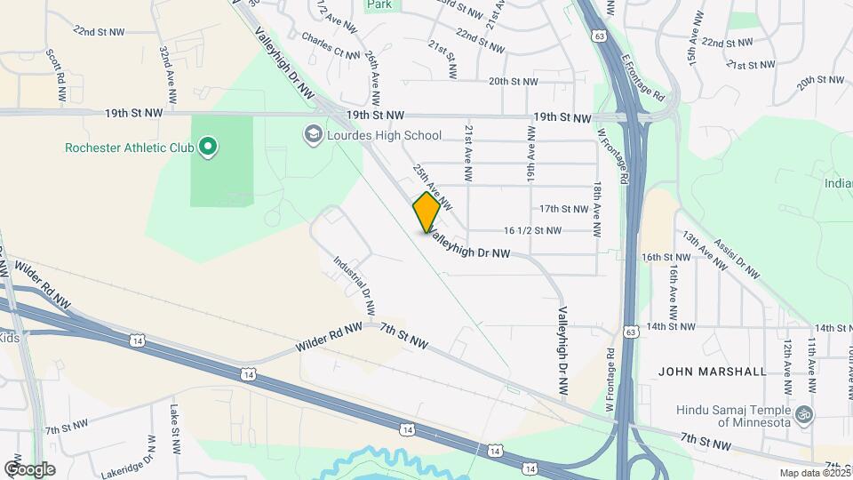 2204 Valleyhigh Dr NW Mapa y Detalles de la Ubicación