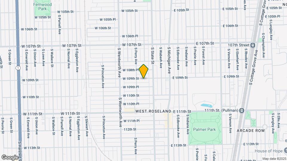 10924 S Indiana Ave Mapa y Detalles de la Ubicación
