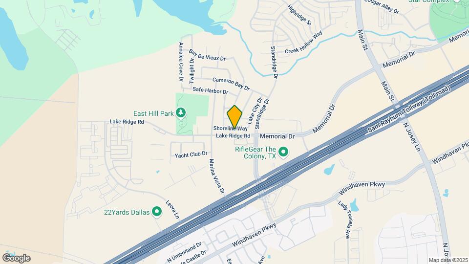 2840 Shoreline Way Map and Location Details