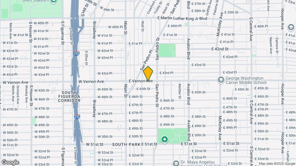 222 E Vernon Ave Map and Location Details