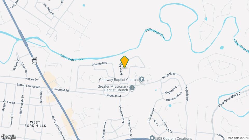 342 Brook Mead Dr Map and Location Details