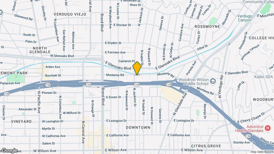 720 N Jackson St Map and Location Details