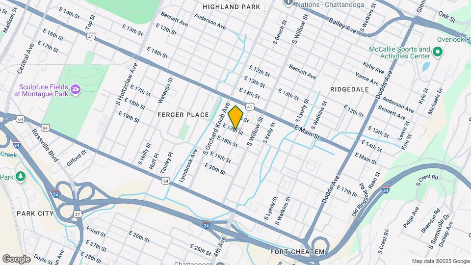 1701 Mulberry St Map and Location Details