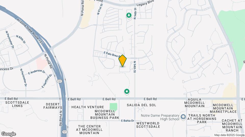 9393 E Palo Brea Bend Map and Location Details
