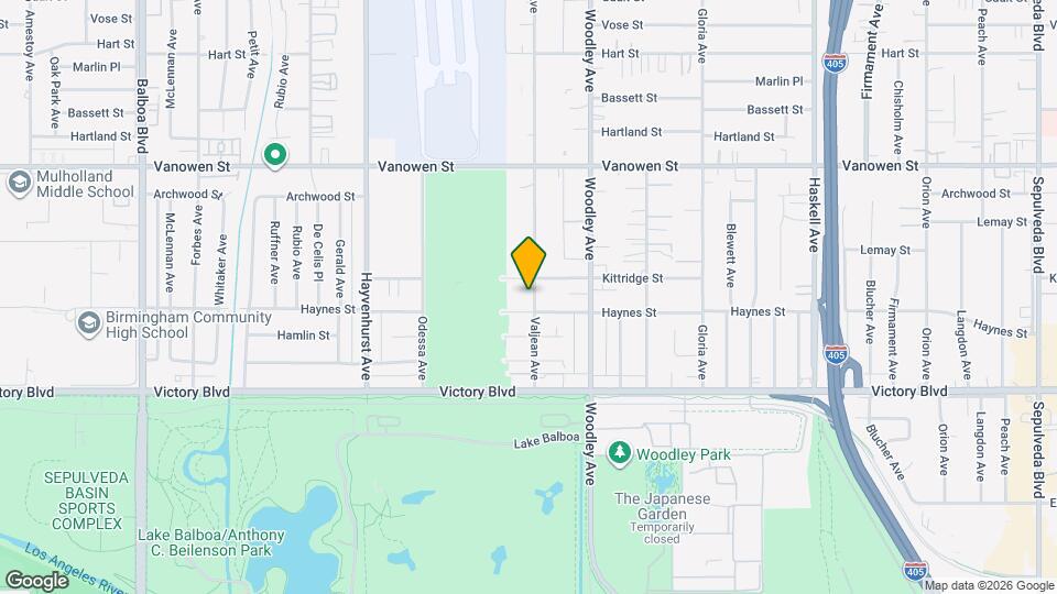 6537 Valjean Ave, Unit 6537 Valjean Ave van Nuys Map and Location Details