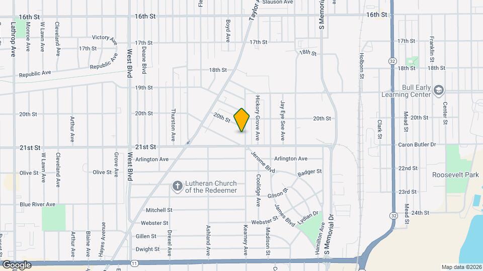 2036 Kearney Ave, Unit Upper Map and Location Details