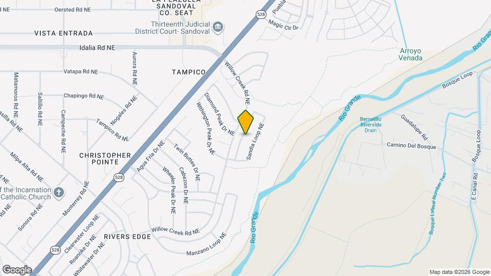 2621 Sandia Loop NE Map and Location Details