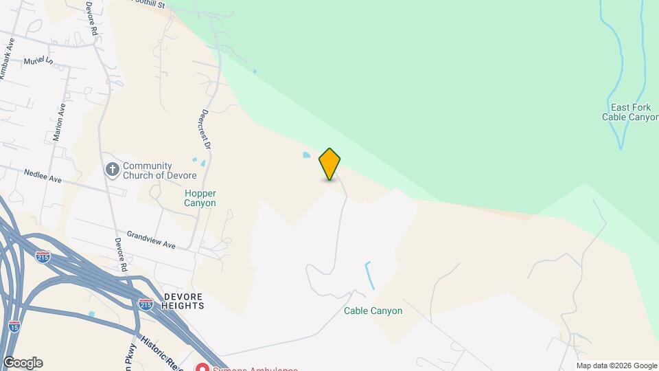 8154 Cable Canyon Rd Map and Location Details