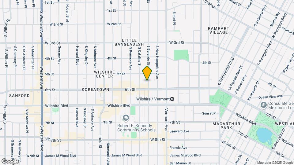 531 S Berendo St Mapa y Detalles de la Ubicación