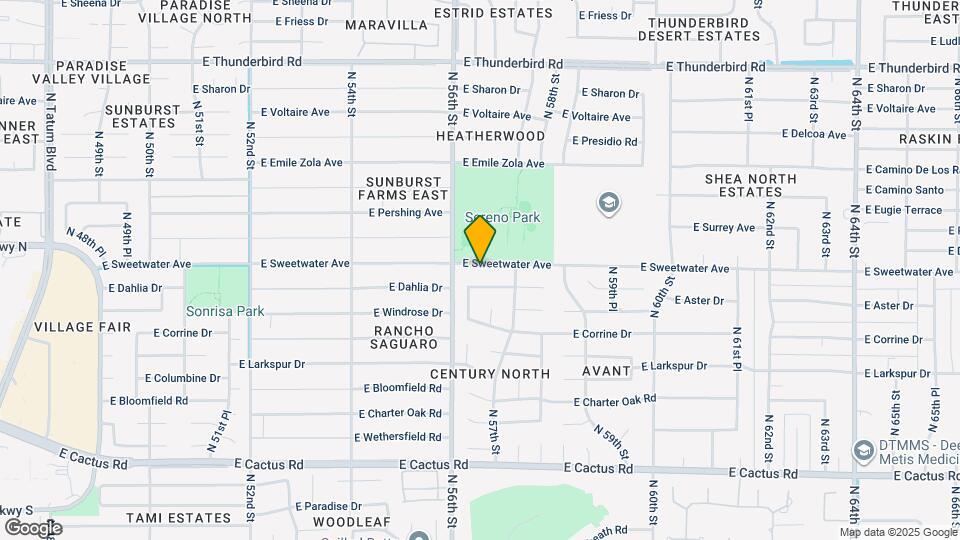 5621 E Sweetwater Ave Map and Location Details
